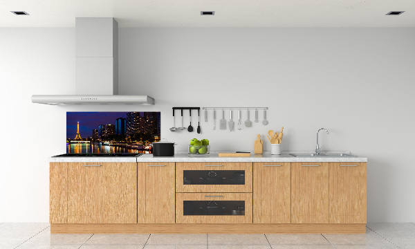 Panel de pared de cocina París de noche