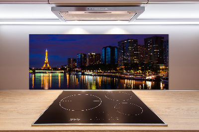 Panel de pared de cocina París de noche