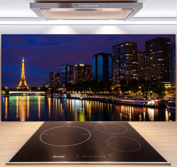 Panel de pared de cocina París de noche