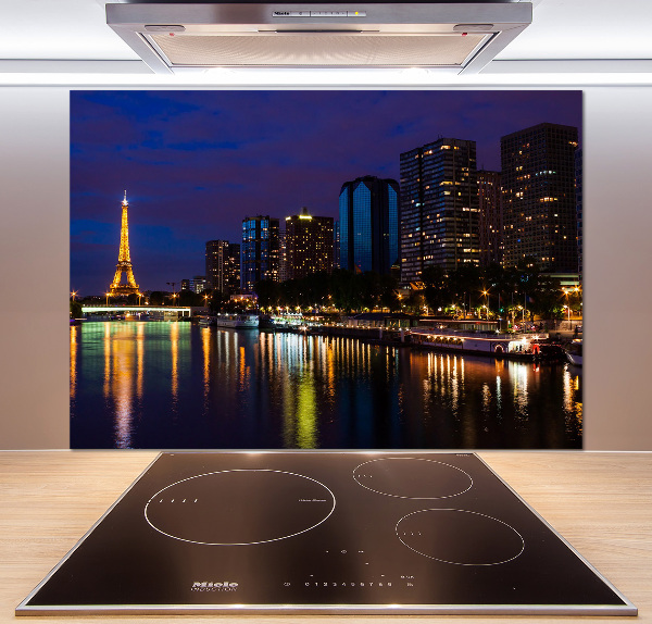 Panel de pared de cocina París de noche