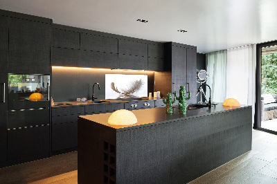 Panel de pared de cocina Una pluma en el agua