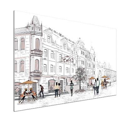 Panel dekor szkło Stare miasto