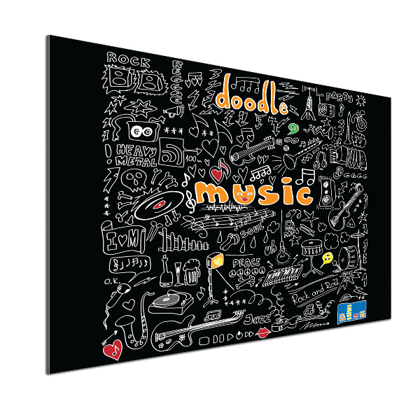 Panel para cocina Símbolos musicales