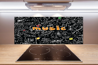 Panel para cocina Símbolos musicales