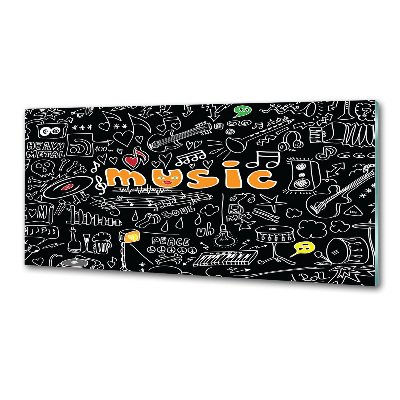 Panel para cocina Símbolos musicales