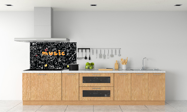 Panel para cocina Símbolos musicales