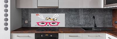 Panel para cocina Conejo con gafas