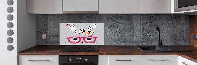 Panel para cocina Conejo con gafas