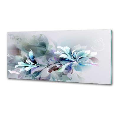 Salpicadero de cocina flores abstractas