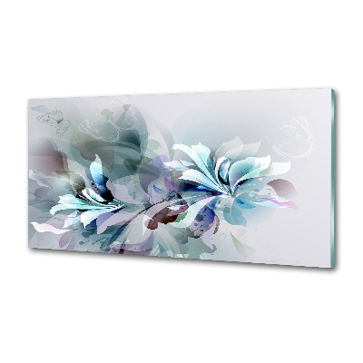 Panel do kuchni Abstrakcja kwiaty