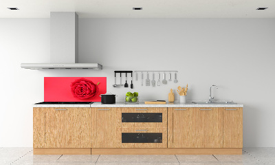 Panel para cocina Rosa roja