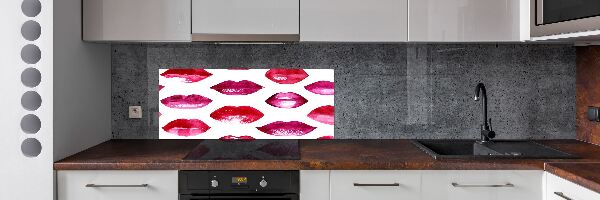 Salpicadero para cocina labios rojos