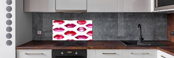 Salpicadero para cocina labios rojos