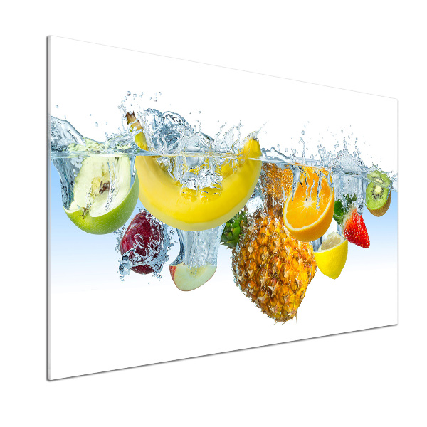 Panel de pared de cocina Frutas bajo el agua