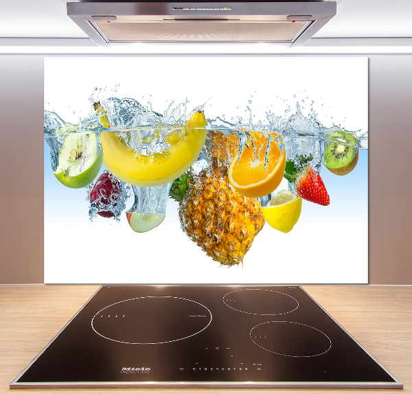Panel de pared de cocina Frutas bajo el agua