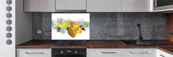 Panel de pared de cocina Frutas bajo el agua