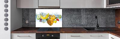 Panel de pared de cocina Frutas bajo el agua