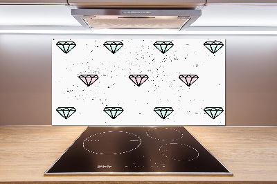 Panel de pared de cocina Diamantes