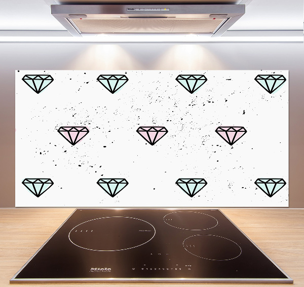 Panel de pared de cocina Diamantes