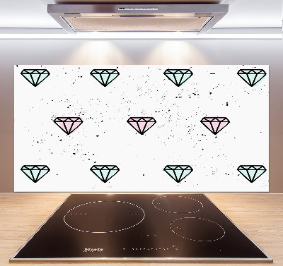 Panel de pared de cocina Diamantes