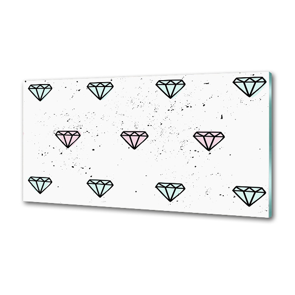 Panel de pared de cocina Diamantes