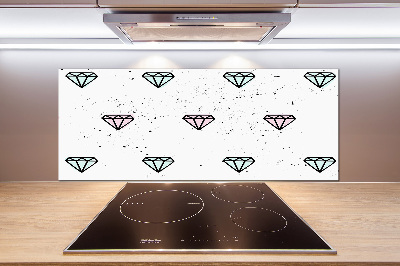 Panel de pared de cocina Diamantes