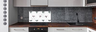 Panel de pared de cocina Diamantes