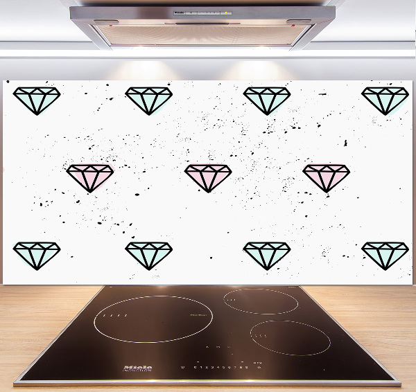 Panel de pared de cocina Diamantes