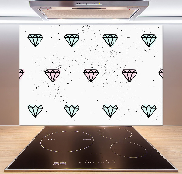 Panel de pared de cocina Diamantes