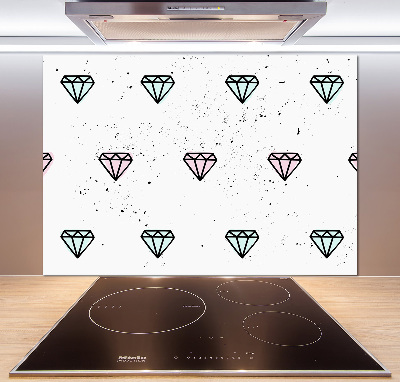 Panel de pared de cocina Diamantes