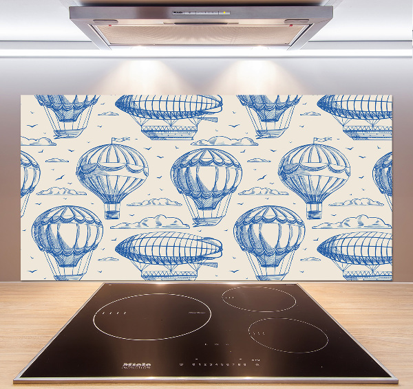 Panel de pared de cocina Globos y dirigibles
