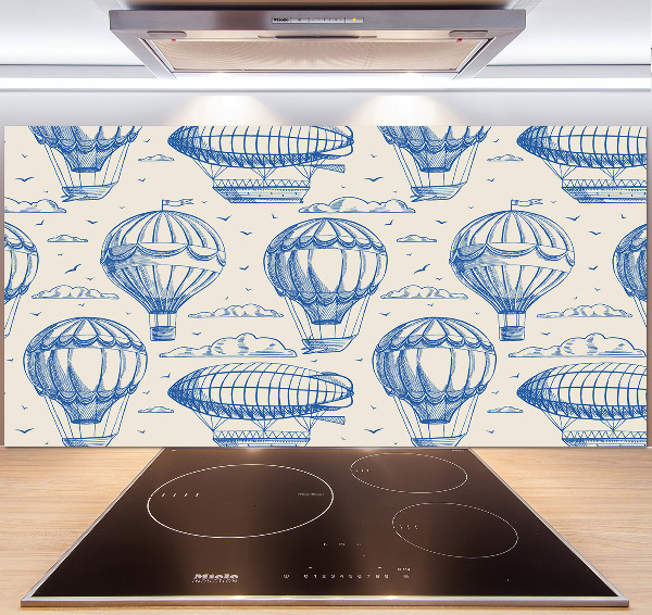 Panel de pared de cocina Globos y dirigibles