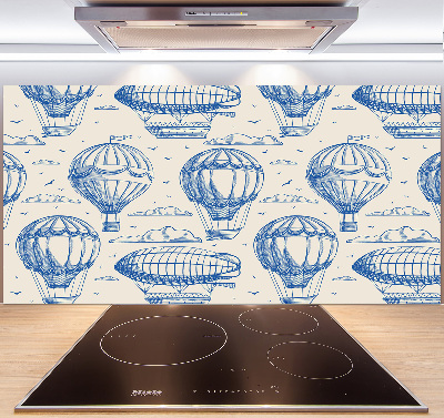 Panel de pared de cocina Globos y dirigibles