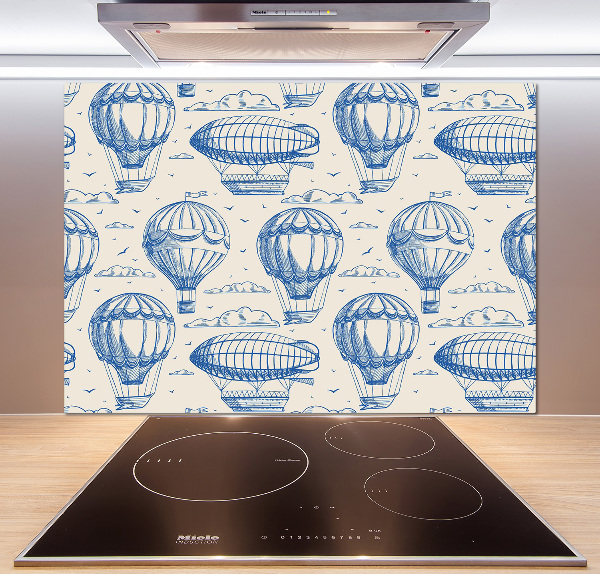 Panel de pared de cocina Globos y dirigibles