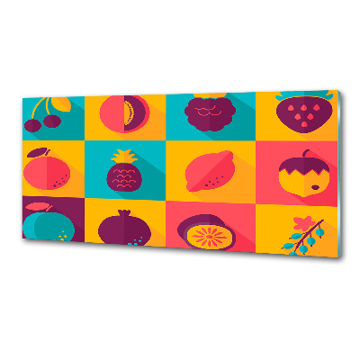 Panel para cocina Iconos de frutas