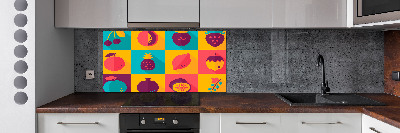 Panel para cocina Iconos de frutas