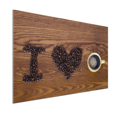 Panel do kuchni I love coffee