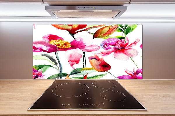 Panel antisalpicaduras flores silvestres