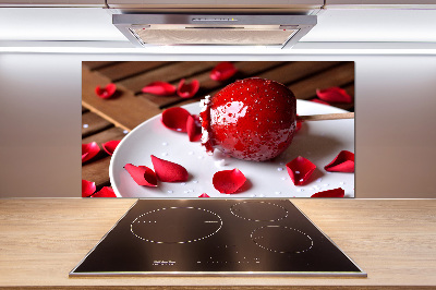 Panel de pared de cocina Manzana en un palito