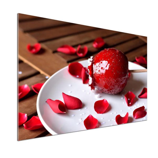 Panel de pared de cocina Manzana en un palito