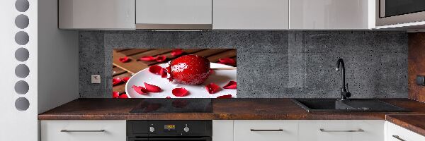 Panel de pared de cocina Manzana en un palito