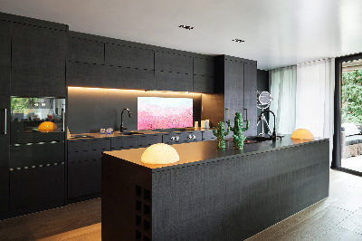 Panel de pared de cocina flores de cerezo