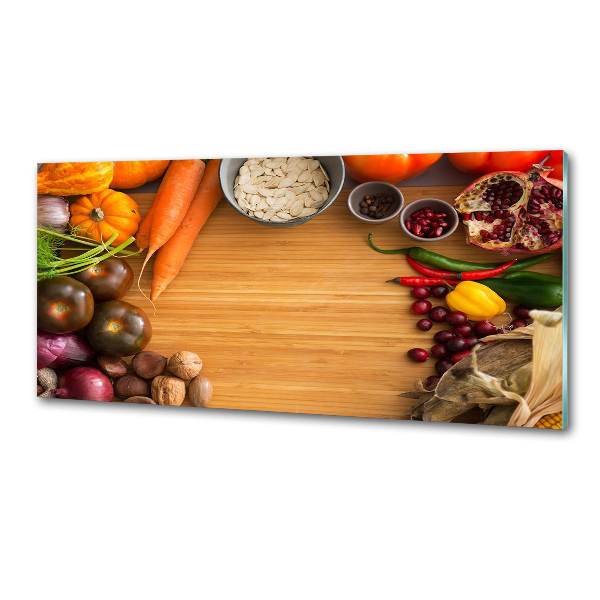 Panel para cocina Verduras de otoño