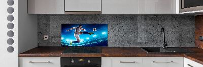 Panel szklany do kuchni Piłkarz