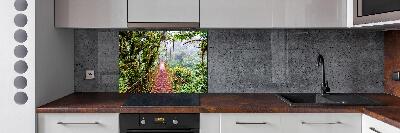 Panel antisalpicaduras Un puente en los trópicos