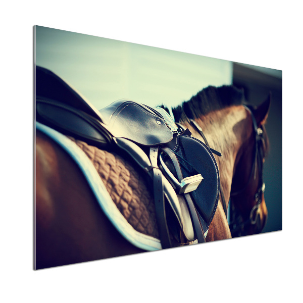 Panel de pared de cocina Silla de montar con estribos