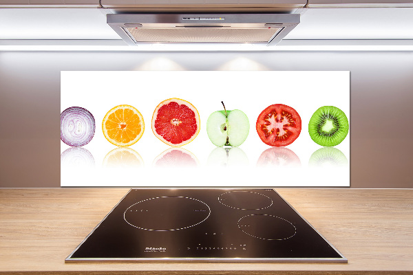 Panel antisalpicaduras Frutas y verduras