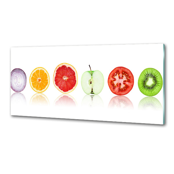 Panel antisalpicaduras Frutas y verduras