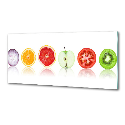 Panel antisalpicaduras Frutas y verduras