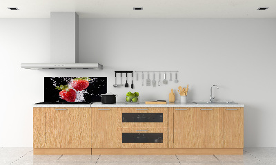 Panel para cocina Fresas y agua